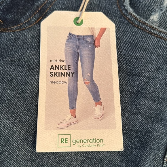 reGeneration by Pink mid rise denim ankle skinny Jeans NWT 5/27 - Picture 8 of 11